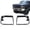 Black, variant on PIT66 Headlight Doors, Fit for 92-96 Ford F150 F250 Black Chrome