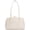 White, variant on Bag for Women, Vegan Leather Bowling Purse with Top Handle, Double Zipper Closure