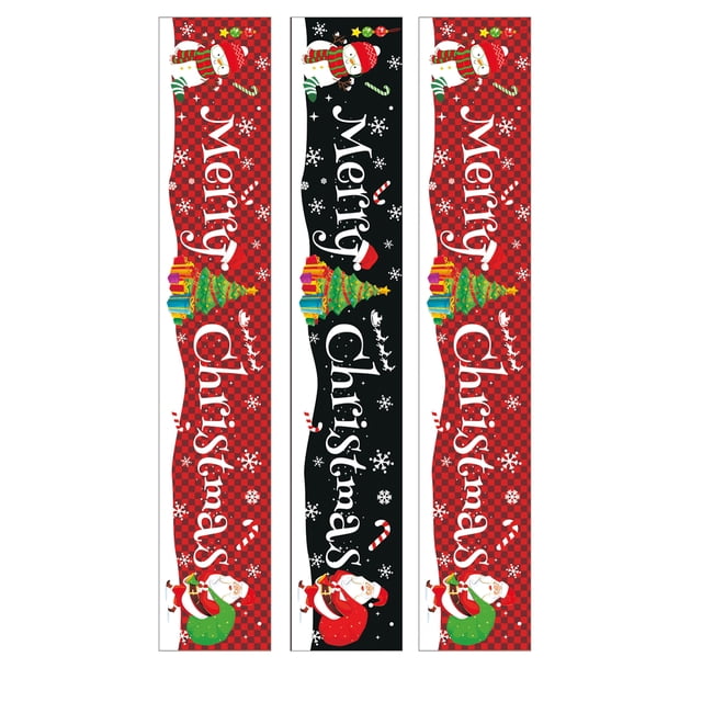Matsuzay Paño de fondo de Navidad Pancartas de cumpleaños multifuncionales Adorno de puerta para el hogar Fiesta Bar Restaurante Hotel Decoración Kits de decoración para fiestas tipo 4 Matsuzay HA060010-04