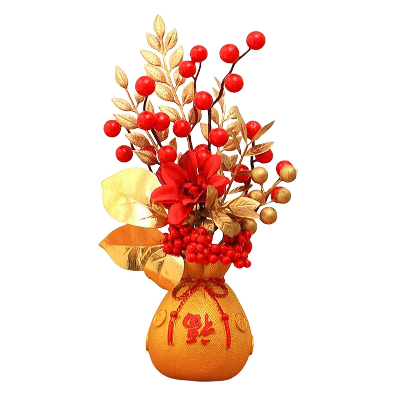 Flower Basket Ornament Decoration Fall Harvest Resin Vase Artificial