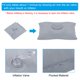thumbnail image 3 of Almohada inflable Uxcell, almohada de viaje ultraligera para camping, paquete de 2 en gris, 3 of 6