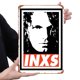 thumbnail image 2 of Placa Metal Vintage INXS Pintura Hierro Rectangular Arte Pared Del 20x30cm, 2 of 9