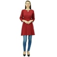 thumbnail image 6 of Phagun Women Tunic Top Short Kurti Elastic Waist Indian Ethnic Blouse, 6 of 8