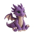 thumbnail image 2 of Hometravel Soft Knitted Cotton Dinosaur Plush Toy, Handmade Crochet Stuffed Animal Decor, Cute Knitted Dinosaur Figurine for Shelf, Bedroom, Gift Display, 2 of 6