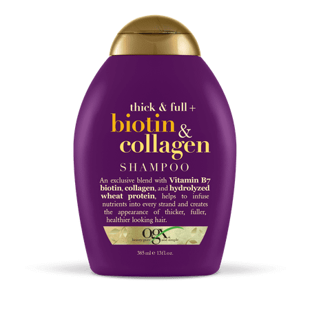 OGX Thick & Full Biotin & Collagen Shampoo, 13 FL (Best Shampoo For Long Thick Oily Hair)