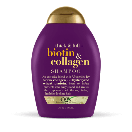 OGX Thick & Full Biotin & Collagen Shampoo, 13 FL (Choose The Best Shampoo For Hair Loss)