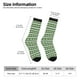 thumbnail image 2 of Balery Light Green Squares Calcetas Largas con Estampado para Hombre y Mujer – Suaves y Transpirables, Talla Única (US 5-11), 2 of 6