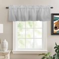 thumbnail image 2 of Gray Striped Kitchen Valances for Windows, Modern Minimalist Vertical Stripes Lines Bathroom Window Valances 42x18 Inch Rod Pocket Window Treatments Valance Curtains for Living Room Bedroom Decor, 2 of 9