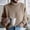 Khaki, variant on Babysbule Plus Size Womens Sweaters Women's Casual Solid Tops Knitting Long Sleeves Pullover Sweater Women's Fashion