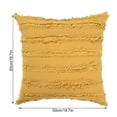 thumbnail image 6 of Linyer Cotton Linen Pillow Case Bohemian Solid Color Cushion Cover Indoor House Restaurant Sofa Decorative Pillowcase with Zipper Ginger 50x50cm, 6 of 8