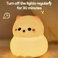 thumbnail image 7 of Niulife Standing Cute Cat Night Light,USB Rechargeable Dimmable Lights,Silicone Lamps for Kids Room Bedroom,Breastfeeding Toddler Baby Kids Decor, 7 of 7