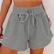 thumbnail image 1 of MKLEKYY Pantalones Cortos para Mujer, de Primavera y Verano, con Bolsillos y Lazo, de Color Liso, Informales, para Deportes y Ocio, Transpirables y Elegantes., 1 of 4