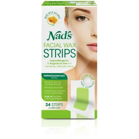 Nad's Facial Wax Strips 24 Each