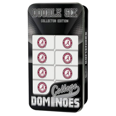 NCAA Alabama Crimson Tide Dominoes Game, Collectible travel dice game for alabama fans By