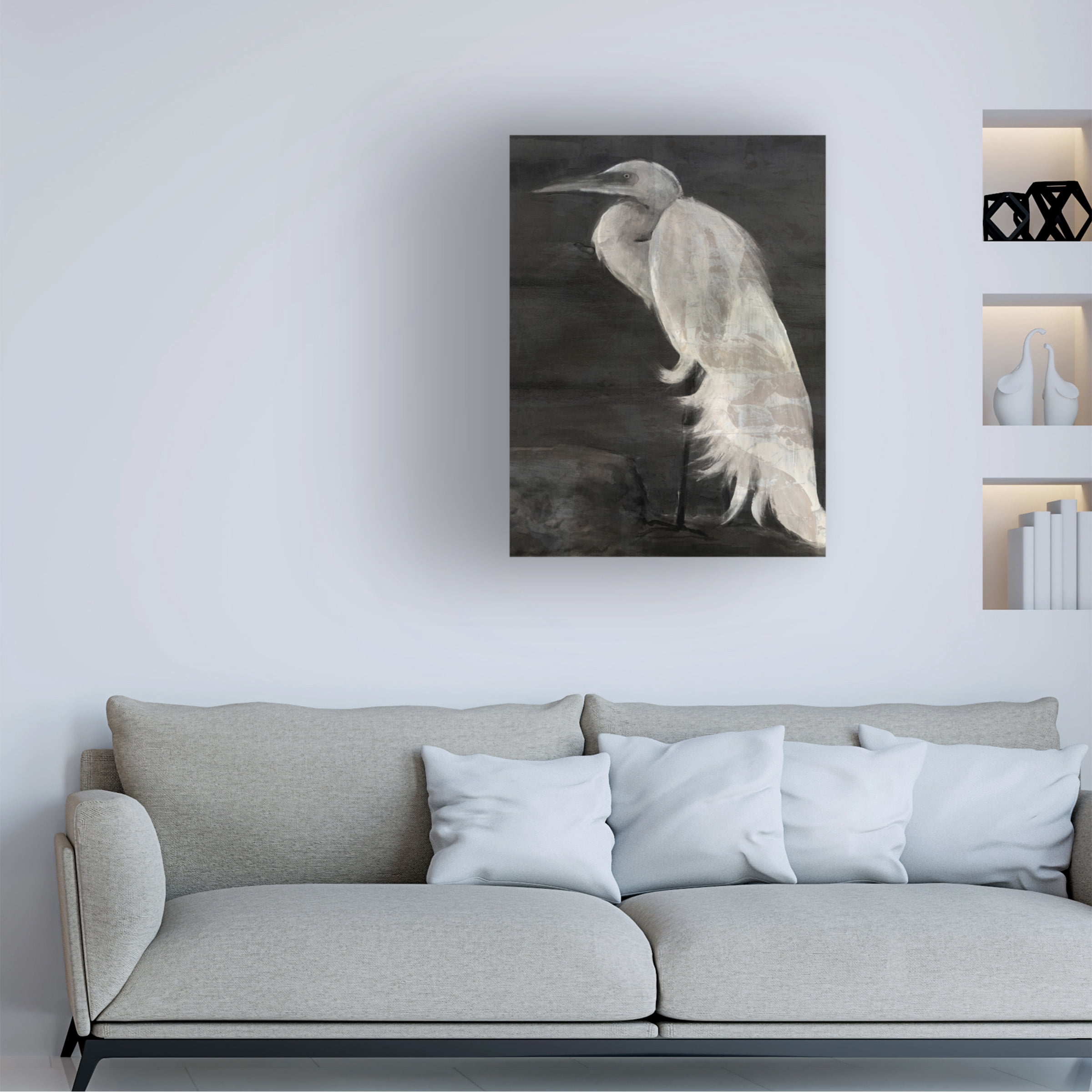 Stellar Design Studio 'Textured Egret I' Canvas Art