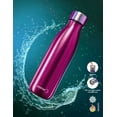 thumbnail image 2 of Termo Steiner Doble Pared, Tapa con Botón 360° Acero Inoxidable 450 ML Rosa, 2 of 6