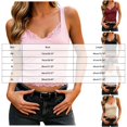 thumbnail image 3 of RFQWOVSR Womens Lace Trim Crop Tank Top V Neck Spaghetti Strap Sheer Mesh Clubwear XL, 3 of 5