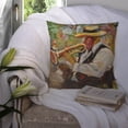 thumbnail image 3 of Carolines Treasures JMK1276PW1414 Jazz Trumpet Canvas Fabric Decorative Pillow  14Hx14W multicolor, 3 of 4