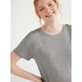 thumbnail image 5 of Joyspun Women's Knit Sleep T-Shirt with Short Sleeves, Sizes S-3X, 5 of 6