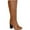 Tan, variant on Journee Womens Carver Wide Calf Stacked Heel Knee High Boots