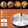 thumbnail image 3 of Vertical Brazilian Barbecue Skewer Set with Removable Grilling Meat Spit Round Base Suitable for Roasting Meat Steak, 3 of 5