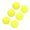 Fluorescent Yellow, variant on Professional Silicone Tennis Ball Shaped Racquet String Shock Absorber Vibration Dampeners for Enhanced Control, Vibrant Orange, 6 Pack (0.75 in / 1.9 cm)