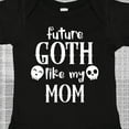 thumbnail image 4 of Inktastic Future Goth Like My Mom with Skulls Boys or Girls Baby Bodysuit, 4 of 5
