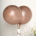 thumbnail image 4 of BalsaCircle 5 Rose Gold 18" Chrome Metallic Latex Helium Air Plain Balloons Birthday Events, 4 of 8