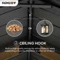 thumbnail image 6 of AutoCove 11x13 Wood Carport, Black Gable Roof Wood Gazebo, Outdoor Living Pavilion with Ceiling Hook, 6 of 7