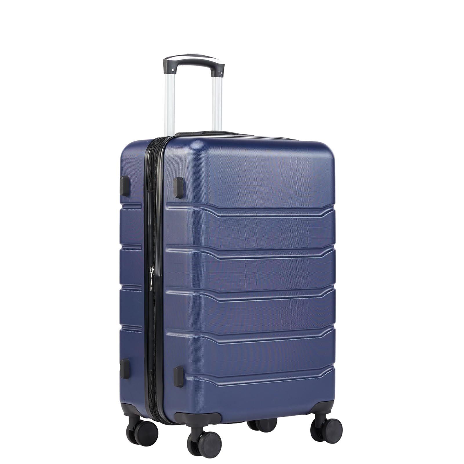 Kelno Carry On Luggage with Spinner Wheels ABS Hard Shell Suitcase Expandable Rolling Luggage with TSA Lock, Blue