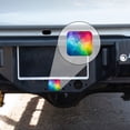 thumbnail image 4 of Hitch Cover Fits For 2-Inch Hitch,Abstract Background With Rainbow-Colored Clouds In Watercolor Stylerubber Trailer Hitch Cover Tube Plug Insert,Car Exterior Accessories, Receiver Tube Hitch Plug, 4 of 6