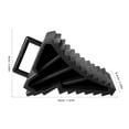 thumbnail image 2 of AURARMLET 4pcs Wheel Block Trailer Black PP Prevent Movement Outdoor Maintenance Mechanics, 2 of 7