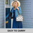 thumbnail image 6 of Pawprints Argyle Drawstring Lunch Bag Women - Drawstring Lunch Bag Insulated for Work Office - Stain-Resistant Large Lunchbags for Women with Multi-Pockets, 6 of 6