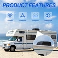 thumbnail image 5 of RV Air Conditioner Cover, 600D Oxford Fabric, for Dometic Brisk II & Coleman Mach Series, Waterproof, Tear and Fade Proof, Travel Trailer AC Cover with Free 5 Automotive Detail Brushes, 5 of 6