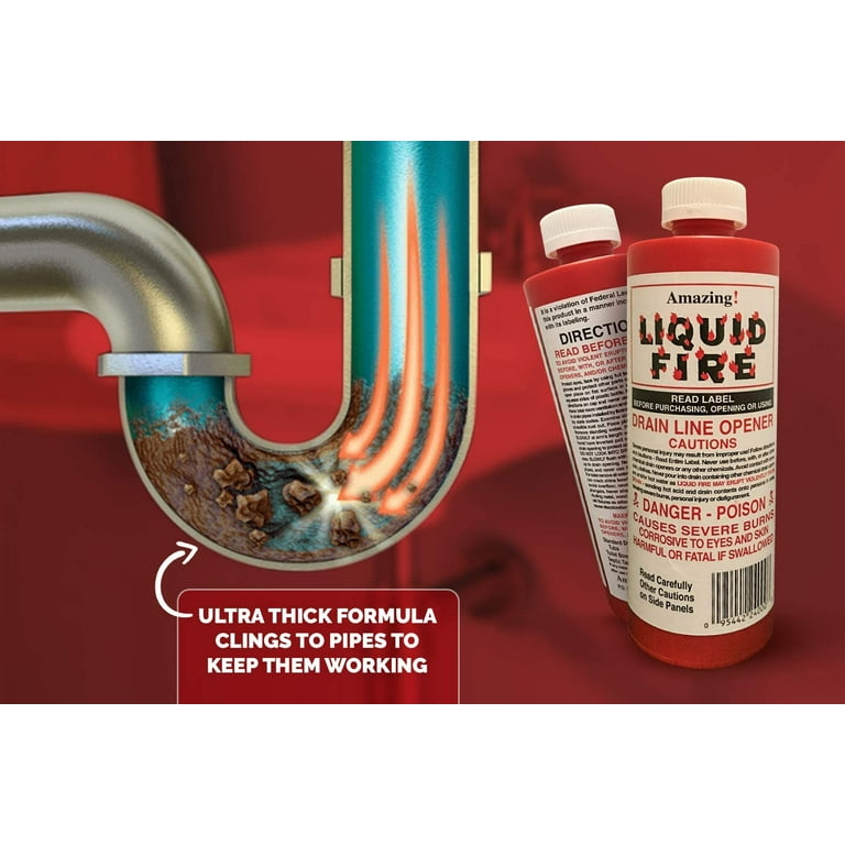 Liquid Fire Drain Cleaner: Unclog Drains with Unmatched Power
