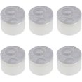 thumbnail image 1 of 6 Pcs Embossed Glass Candle Container with Lid Round Candle Making Mason Jars Tealight Cups Holders Candle Containers Mold for DIY Candle Making Supplies Tool White, 1 of 8