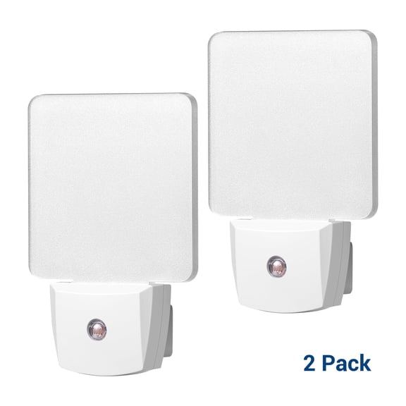 DEWENWILS 2 pack Night Light for Christmas and New Year 120VAC 9000-12000K Daylight Auto On/Off (3-20 Lux) 30,000-Hour Lifespan Energy-Efficient