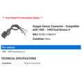 thumbnail image 2 of Oxygen Sensor Connector - Compatible with 1989 - 1990 Ford Bronco II, 2 of 2