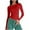 Red, variant on ZyeKqe Long Sleeve Shirts for Women Round Neck Going out Tops Slim Fitted Base Layer Undershirts Stretchy Basic Tees