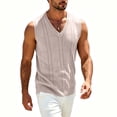 thumbnail image 4 of Bixock Men's Sweater Vests Sleeveless Knit Vests V Neck Pullover Solid Color Light Daily Inner Layer Casual Wear Men Clothings, 4 of 6