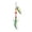 A002- Green, variant on Bass Fishing Lure Spinner Bait for Bass Fishing 2.3 Inch 0.12 Oz Pink Feathered Treble Hook Spinnerbait Fishing Lures for Freshwater and Saltwater Fishing 1 Pack