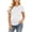 White, variant on JWshufel Pregnancy Casual Tops for Women Maternity Short Sleeve Breathable Lightweight Shirts Tee Workout Athletic Wear