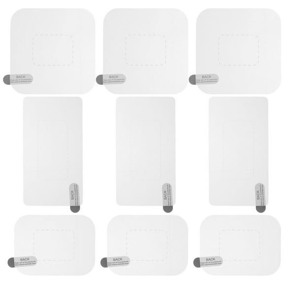 LEORX 12 Sheets Windshield Sticker Film Transparent PET Scratch Resistant for Dashcam Protection