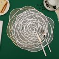 thumbnail image 1 of TidBay Cup Mat Eye-catching Heat Resistant PVC Thickened Rose Flower Shaped Placemat for Home, 1 of 8