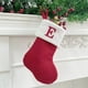 thumbnail image 1 of Seyotauo Christmas Stockings with Initials, Embroidered Xmas Stockings, 7" Large Knitted Xmas Stocking, Christmas Party Fireplace Family Hanging Stocking Decorations, 1 of 6