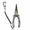 thumbnail image 2 of Clearance Handmade equipment under $20,Fishing Pliers Lock Design Fishing Pliers Aluminum Split Ring Pliers For Fishing With Braid Cutters And Lanyard 2PC, 2 of 8