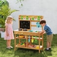 thumbnail image 2 of Gymax Kids Mud Kitchen w/Faucet Removable Sinks Chalkboard Stovetops Rotation Knobs, 2 of 10