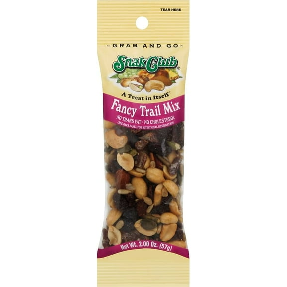 Snak Club Tube Fancy Trail Mix 2 Oz Each ( 12 In A Pack )