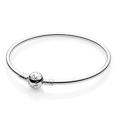 Moments Sterling Silver Charm Bangle 17CM -