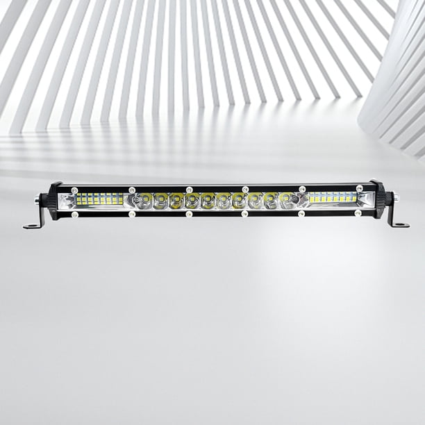Barra De Luz De Inundación Slim Flood LED Bar 120W Luz de trabajo para automóvil 4x4 Camión ATV SUV Barco (10 pulgadas)